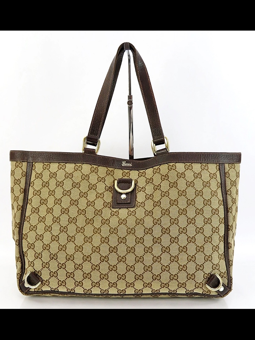 Gucci Brown GG Canvas Tote Bag